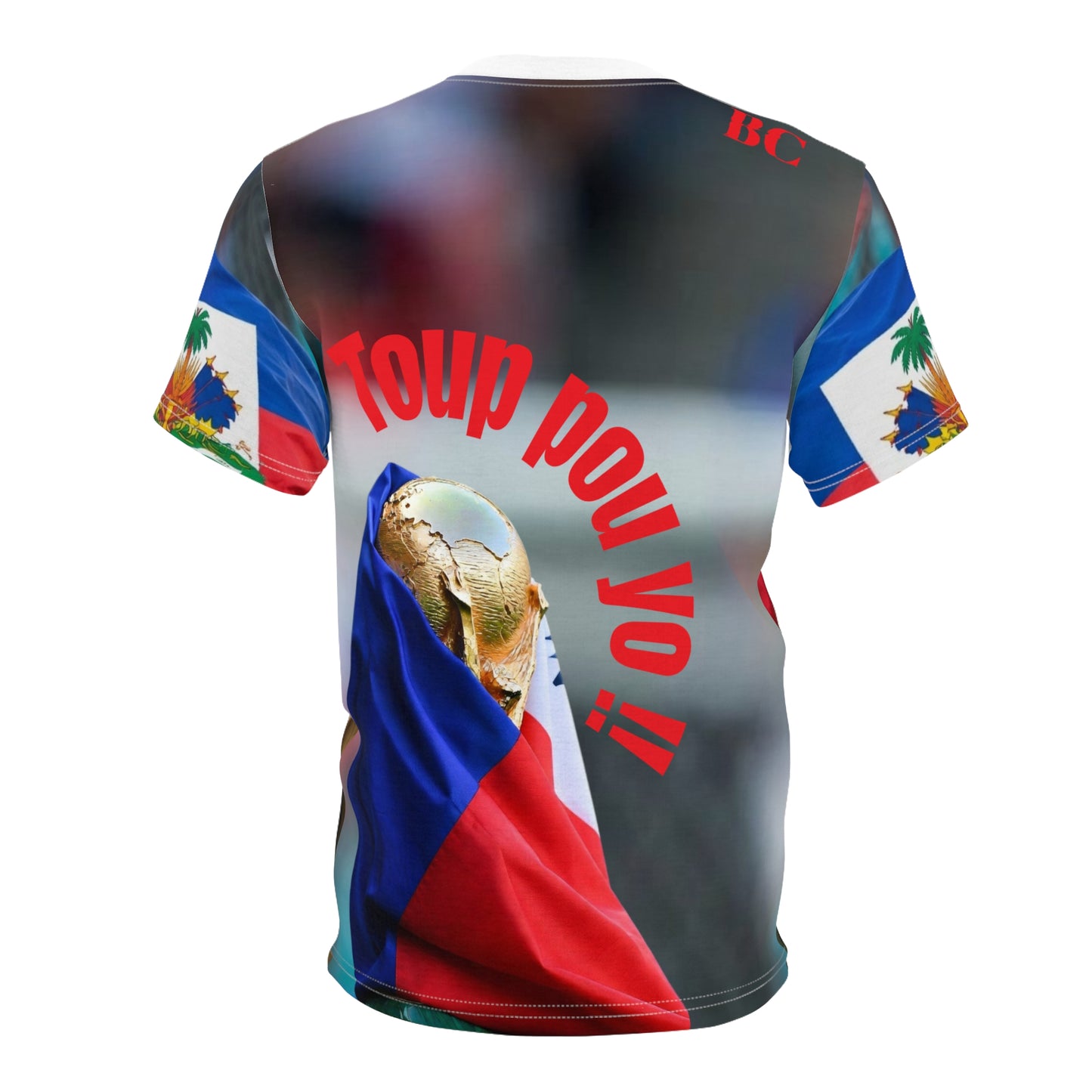 Haiti Flag Lion T-Shirt — Patriotic Haitian All-Over Print Tee