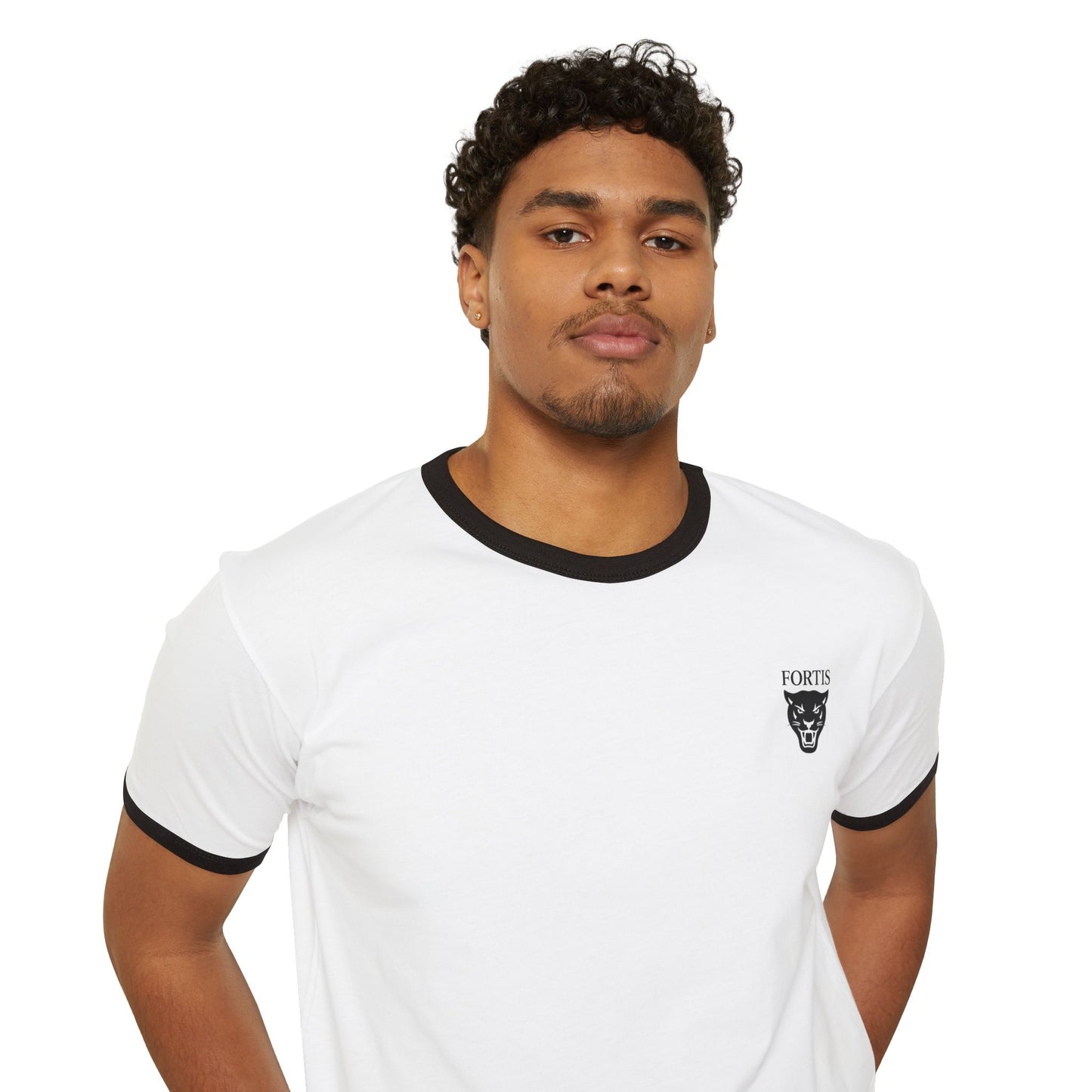 Unisex Cotton Ringer T-Shirt with Retro Design - Casual, Vintage Vibe, Perfect for Summer, Birthdays, Festivals, or Everyday Wear