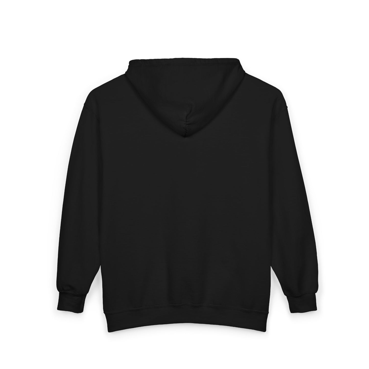 Fortis Zip Hoodie — Metallic Brushstroke Logo Full‑Zip Sweatshirt