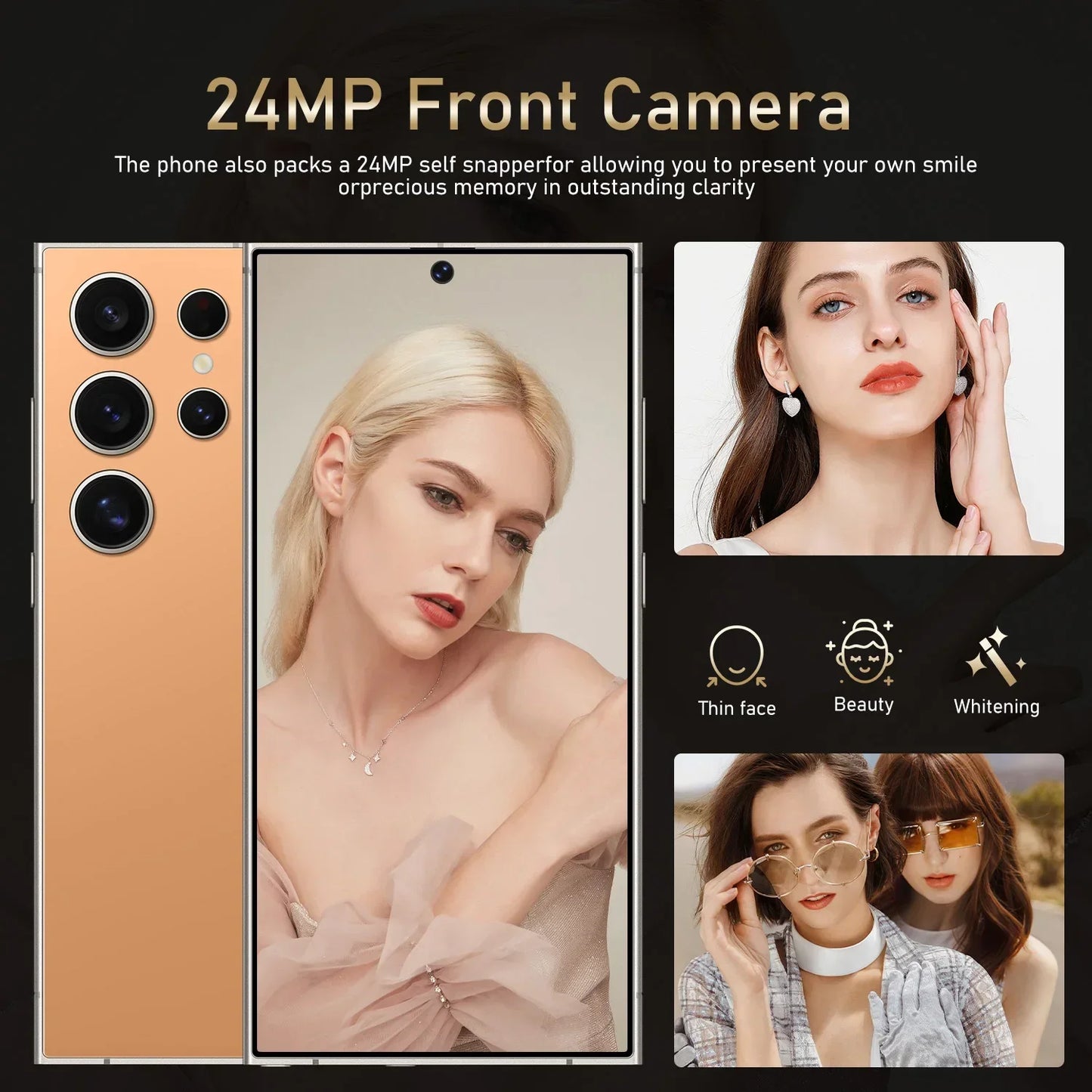 S25 Pro,Smartphone Android,6.8 Inch,8+256Gb Rom,Dual Sim,Mobile Phone,Google Play Store,24+48Mp,6000Mah,Celulares