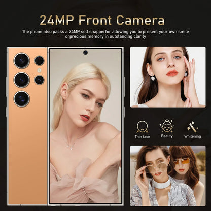 S25 Pro,Smartphone Android,6.8 Inch,8+256Gb Rom,Dual Sim,Mobile Phone,Google Play Store,24+48Mp,6000Mah,Celulares