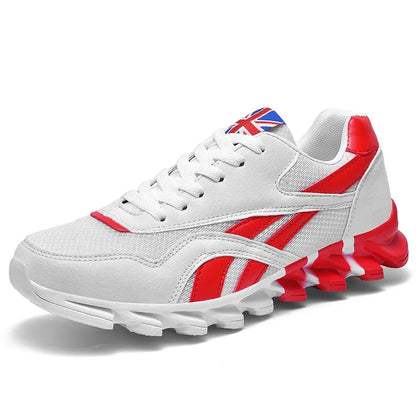 Men'S and Women'S Fashion Blade Breathable Knitted Casual Shoes Sports Running Shoes anti Slip Tennis Shoes 2024 New Edition