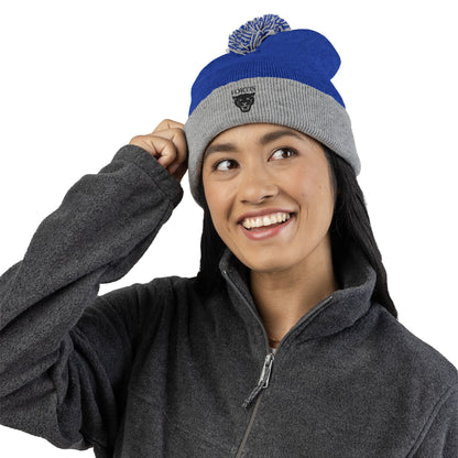 Embroidered Pom-Pom Beanie — FORTIS Panther Knit Cap