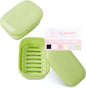 2 Pack Travel Soap Container, Portable Soap Holder with Lid, Travel Bar Soap Holder, Soap Case for Camping Gym Travel, Soap Box for Bathroom,Green