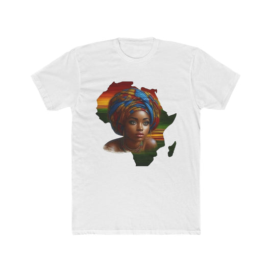 African Heritage Unisex Cotton Crew Tee, Cultural Pride T-Shirt, Gift for Her, Ethnic Shirt, Black History Month Apparel