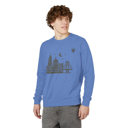 City Skyline Crewneck Sweatshirt — Nightscape San Francisco Graphic