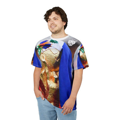 World Cup Trophy All-Over Print Tee — Soccer Champion Fan Shirt