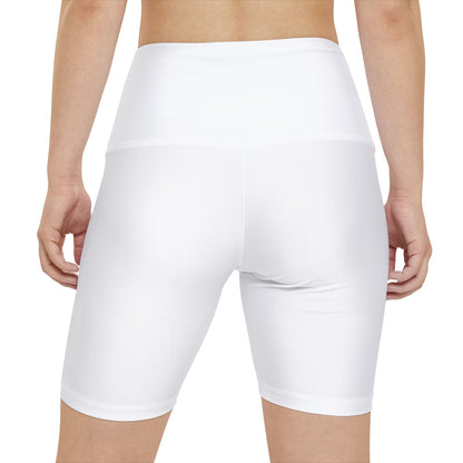 Chameli Crown Women's Workout Shorts – High-Waist Fitness Biker Shorts