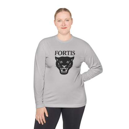 Fortis Panther Long Sleeve Tee — Athletic Mascot Graphic Shirt