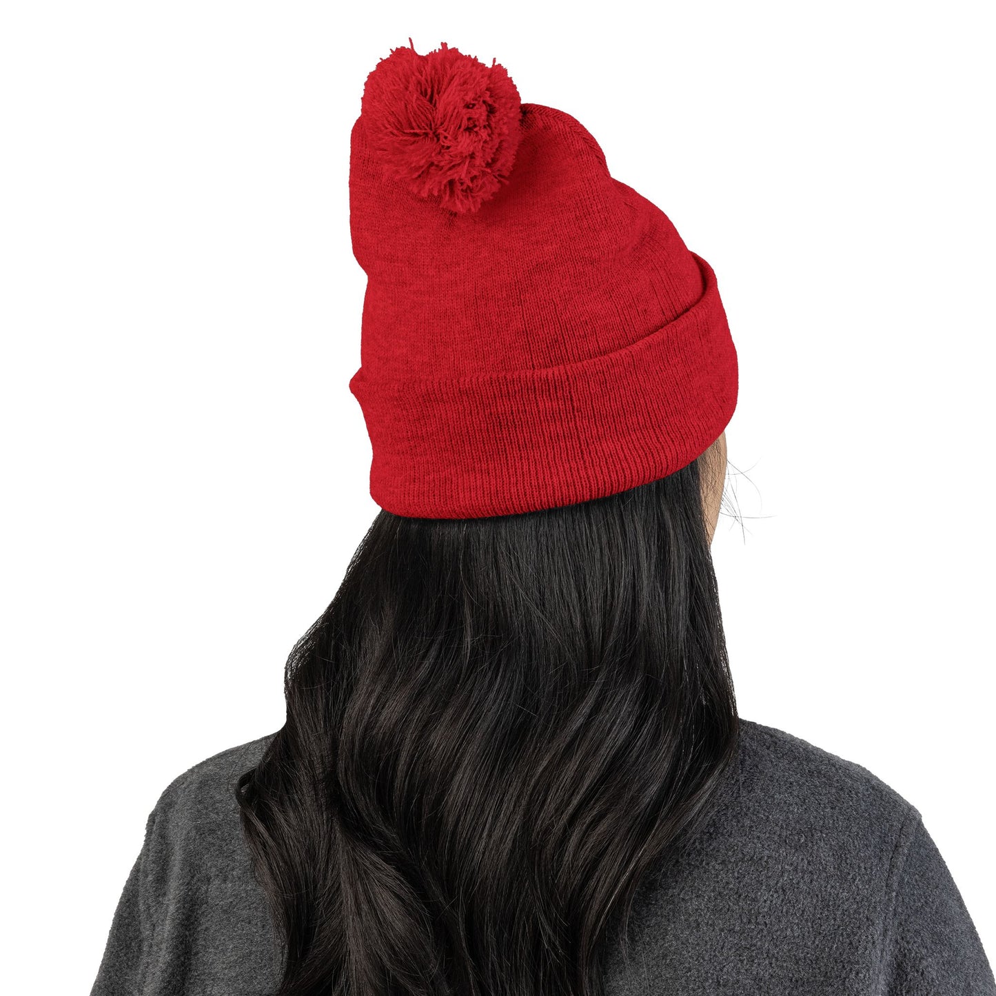 Embroidered Pom-Pom Beanie — FORTIS Panther Knit Cap