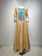 Fashion Floral Print Muslim Dress Women Dubai Arab Abaya Dubai Arabic Turkey Moroccon Kaftan Islamic Clothing India Gown Robe