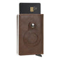 Rfid Credit Card Holder Wallet for Airtag Men Women Wallets Money Bags Leather Wallet for Apple Air Tag Purses Smart Wallet