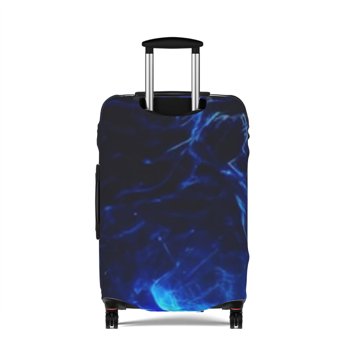 Blue Fire Lion Luggage Cover – Protective Suitcase Skin with Bold Lion Artwork