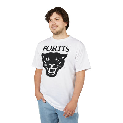 Fierce Panther Graphic Tee - Unisex AOP Shirt with 'FORTIS'