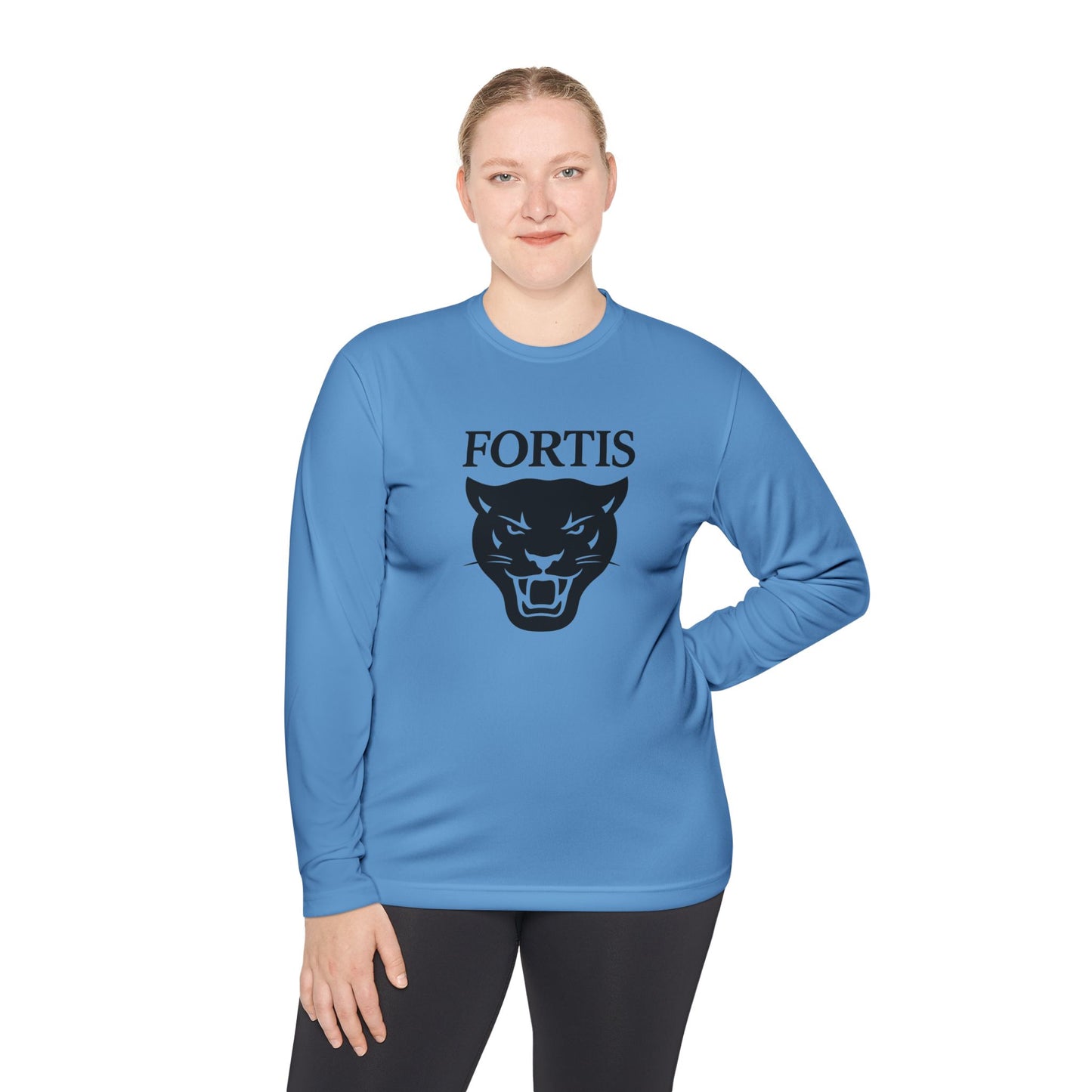 Fortis Panther Long Sleeve Tee — Athletic Mascot Graphic Shirt