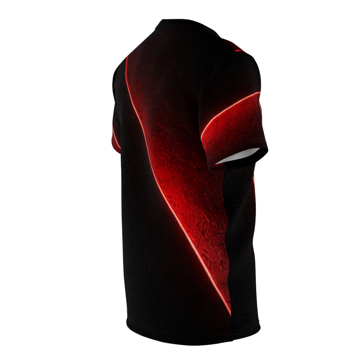 Fortis Panther Tee — Bold Red & Black All-Over Print Shirt