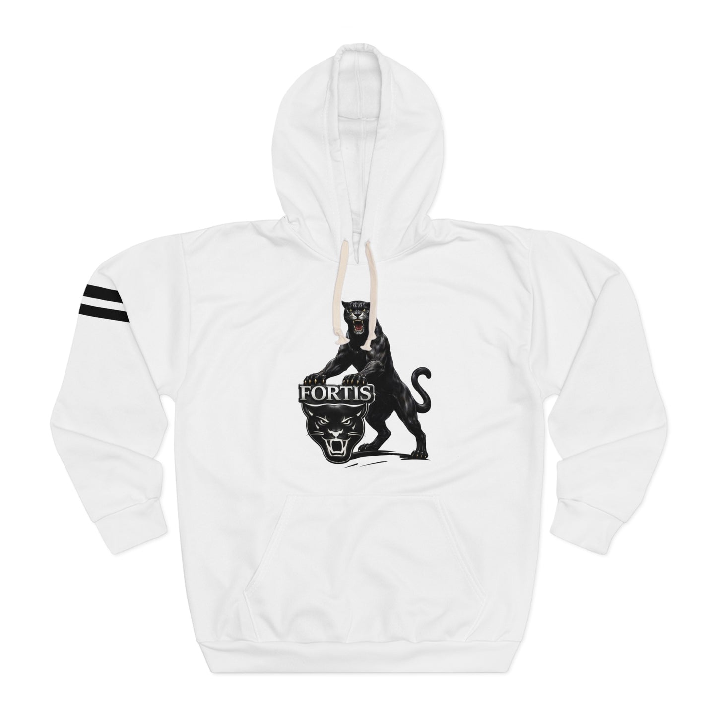 Fortis Panther Hoodie - Athletic Vintage Cat Graphic Pullover