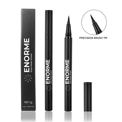 Black Waterproof Liquid Eyeliner - Vegan & Cruelty-Free Formula - Hypoallergenic Eye Makeup for Waterline and Eyelids - Long-Lasting Liquid Eyeliner (Pack of 1)