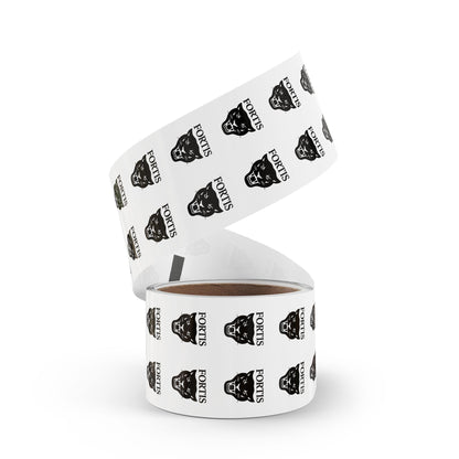 Fortis Panther Round Sticker Rolls – School Logo Label Stickers (Bulk Roll)
