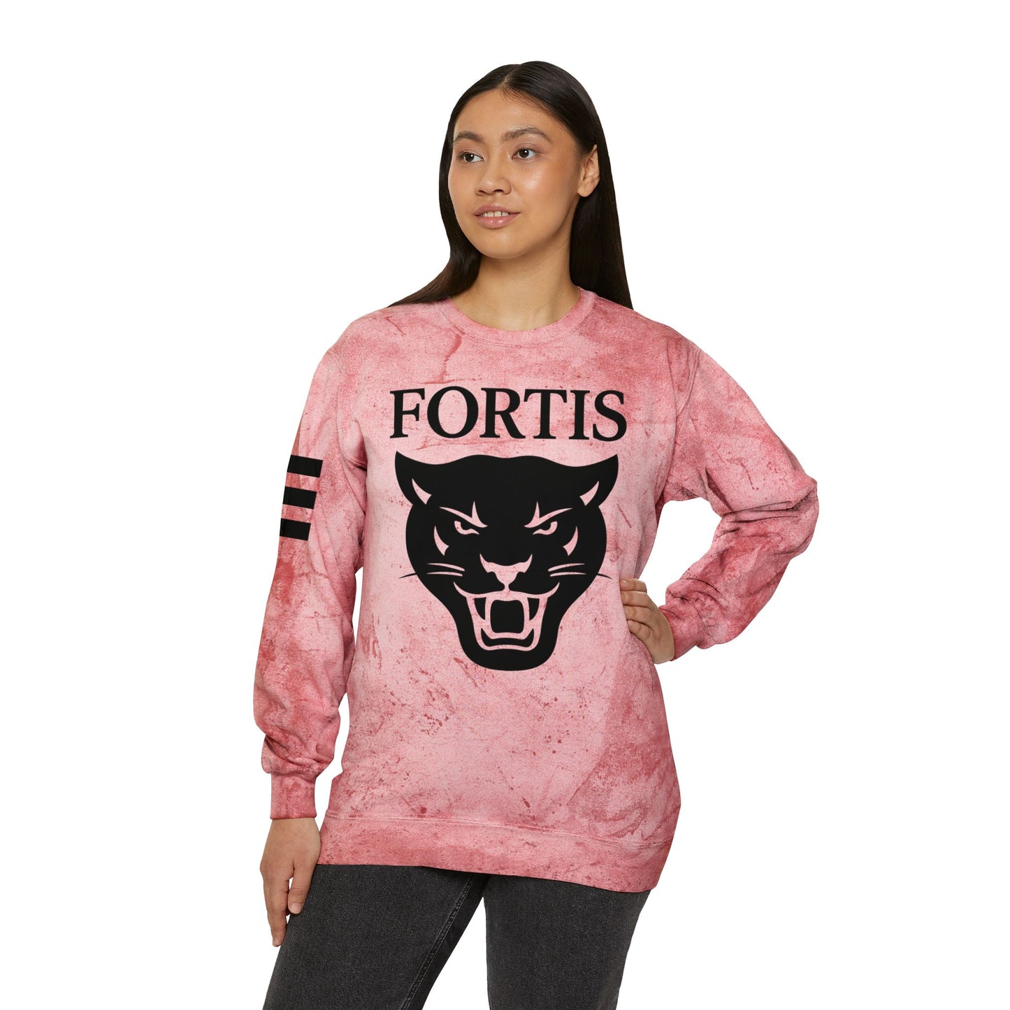 Fortis Panther Tie-Dye Crewneck Sweatshirt