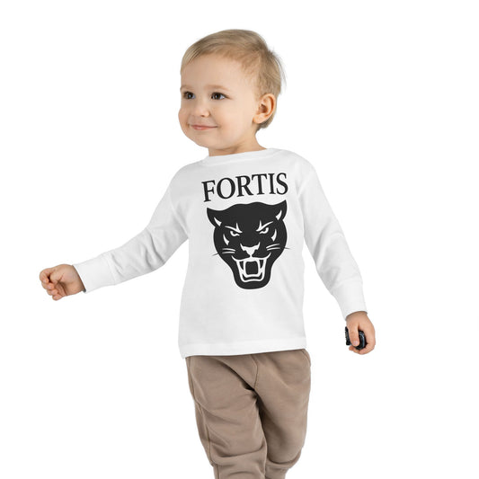 Fortis Panther Toddler Long Sleeve Tee — Bold Kids Graphic Shirt