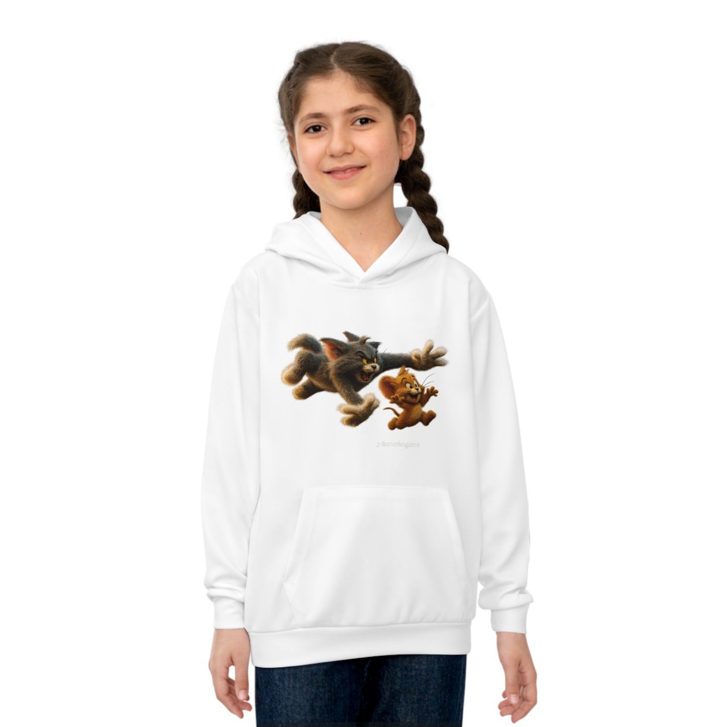 Kids' Hoodie — Playful Chase Character Design