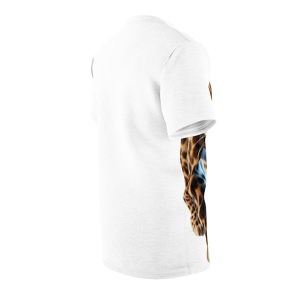 Leopard Print Unisex Tee - Bold Animal Graphic AOP Shirt