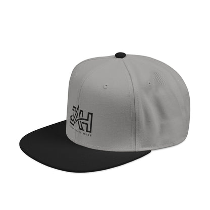 Embroidered Red & Black Snapback Hat – AH Logo Streetwear Cap