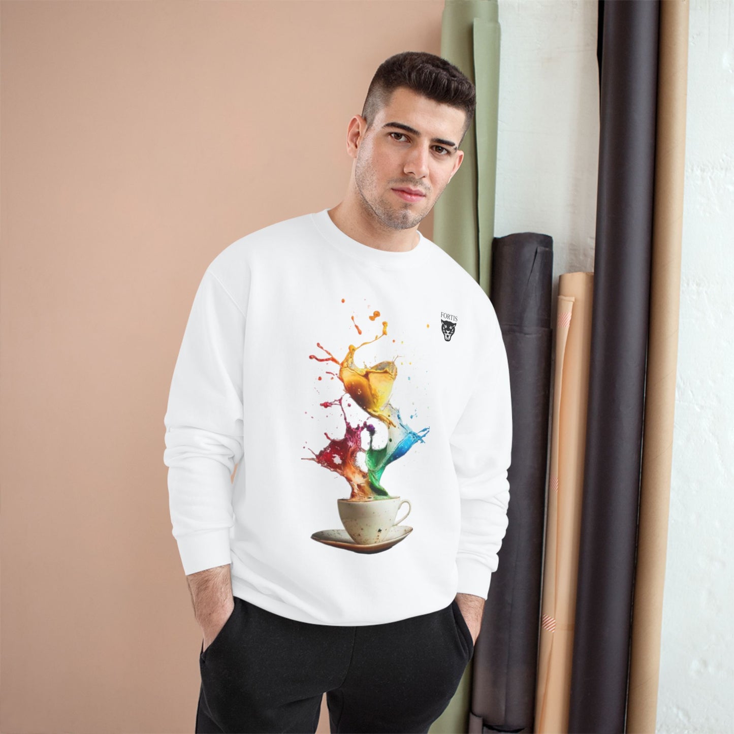 Color Splash Coffee Sweatshirt