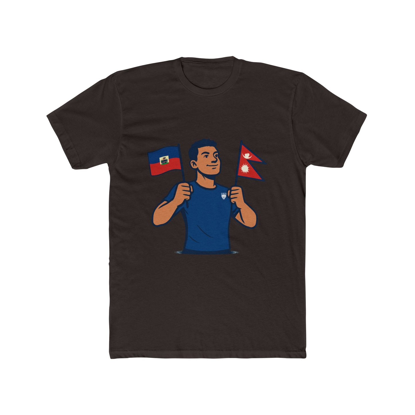 Unisex Cotton Crew Tee with Diverse Flags Design, Perfect for Pride, Cultural Events, Casual Outfits, Gifts, Travel Enthusiasts