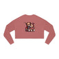 Valentine Teddy Bear Cropped Sweatshirt