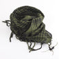 Unisex Lightweight Plaid Tassel Arab Desert Shemagh Keffiyeh Scarf Wrap Pashmina