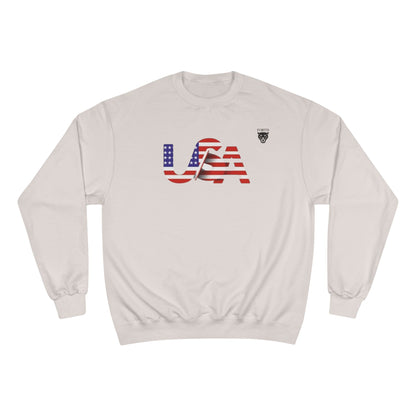 USA Flag Crewneck Sweatshirt - Patriotic American Pride Pullover