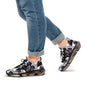 Men's Mesh Sneakers — Custom Dog Portrait Pattern Athletic Shoes