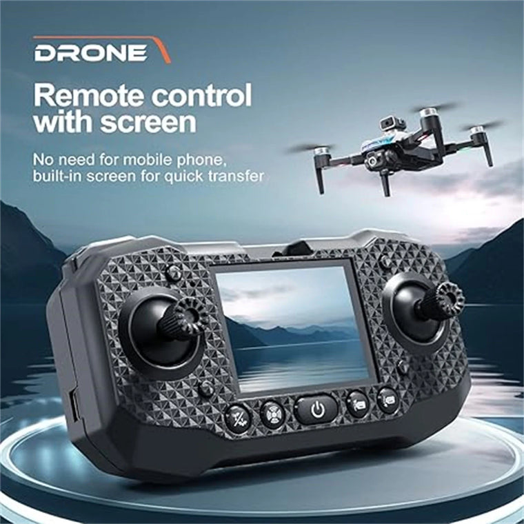 GPS Drones with Camera for Adults and Beginner 4K, FPV Drone New S160 Remote Control Folding Light Brushless Aircraft Intelligent Obstacle Avoidance HD Screen Aerial Drone