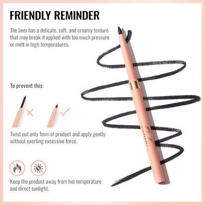 Waterproof Lipliner Pencil Set - Smooth and Creamy, Retractable Lip Makeup for Precision Application, Vegan & Cruelty-Free