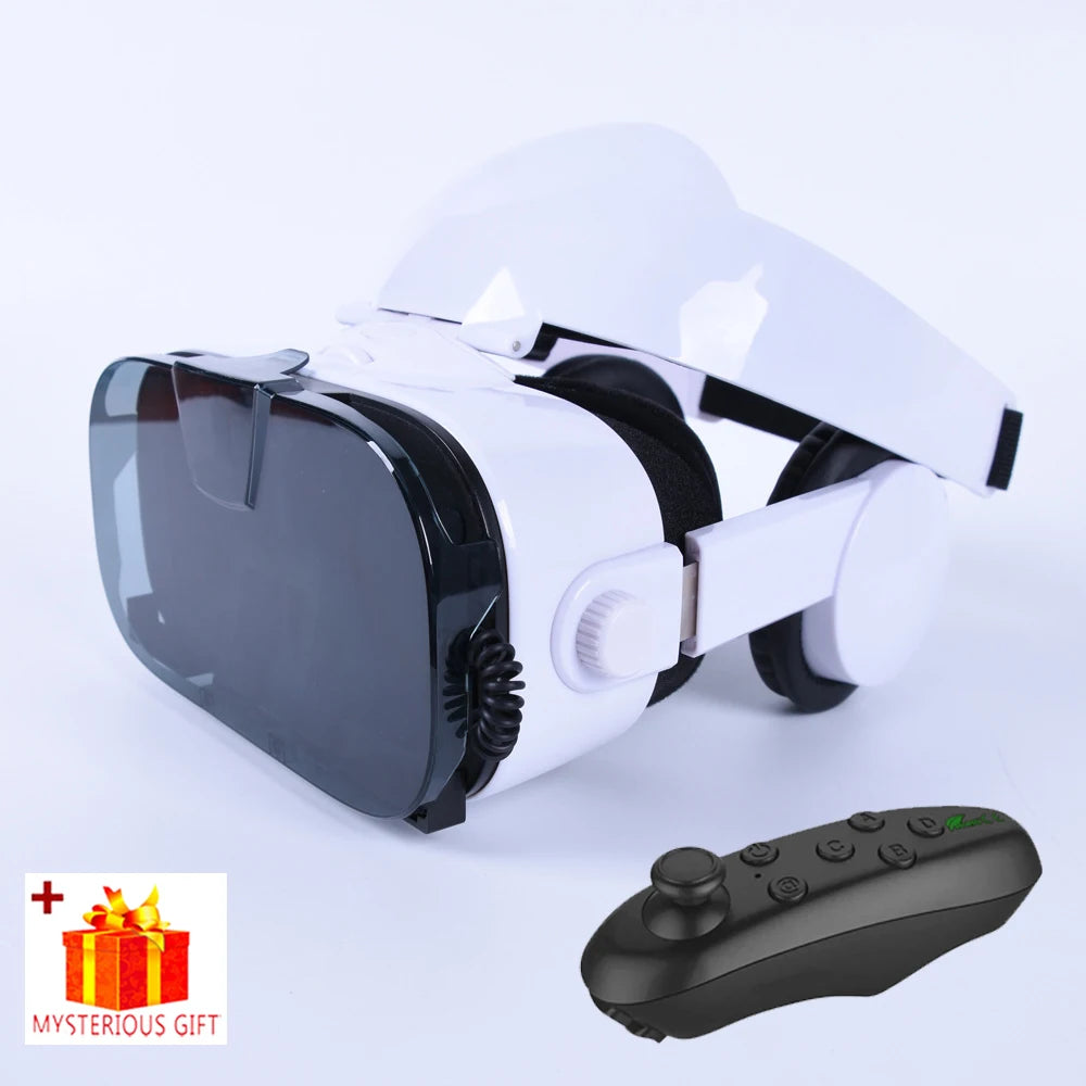 Virtual Reality 3D VR Glasses Headset Phone Viar Device Helmet Lenses Goggles Smart Smartphone Headphone Mobile Game Cell Viewer