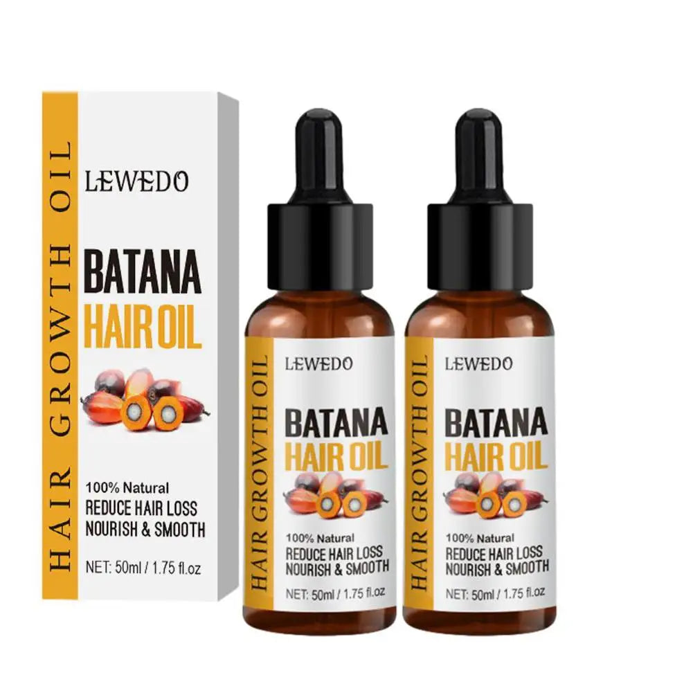 1/2Pcs Natural Batana Oil for Hair Growth Pure Batana Oil Hair Shine Strengthen for Women Prevent Hair Loss Eliminate Split Ends