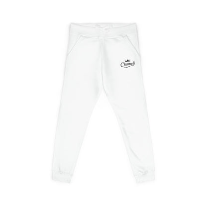 Embroidered 'Channel' Fleece Sweatpants — Cozy Casual Joggers