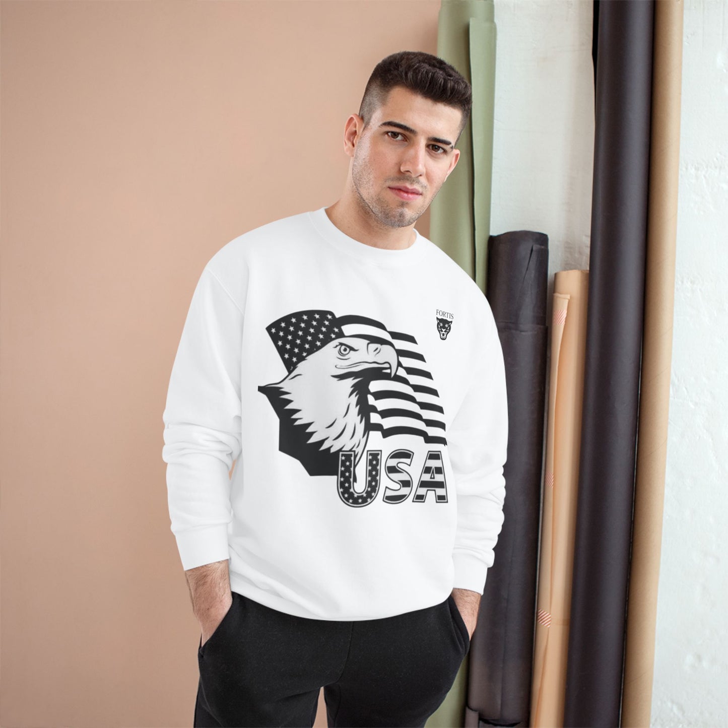 USA Eagle Sweatshirt — Patriotic American Flag Crewneck