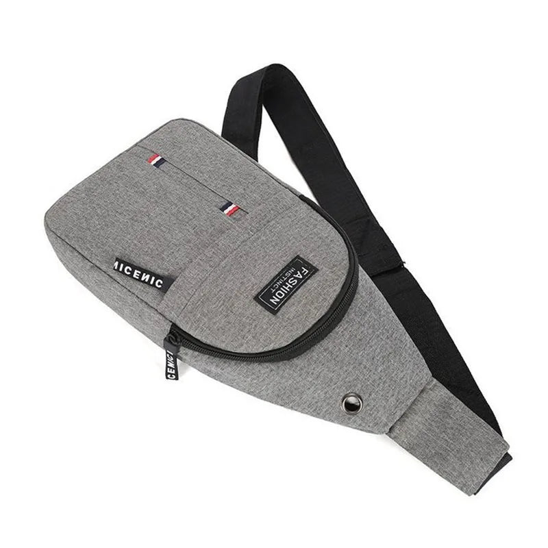 Men'S Chest Bags Casual Waist Bags Small Short Trip Travel Carry Bags Men'S Waterproof Shoulder Crossbody Bags Nylon Handbags