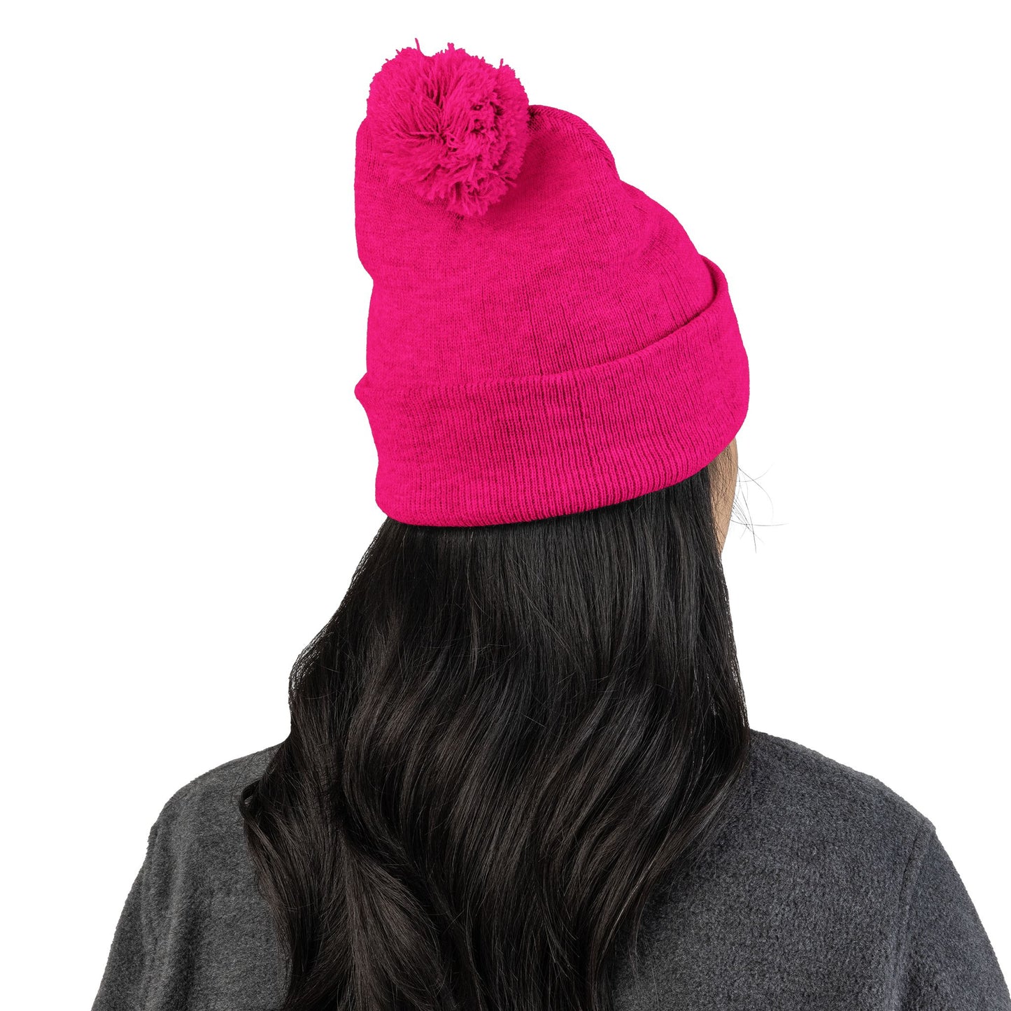 Embroidered Pom-Pom Beanie — FORTIS Panther Knit Cap