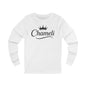 Chameli Crown Long Sleeve Tee — Personalized Name Script Shirt