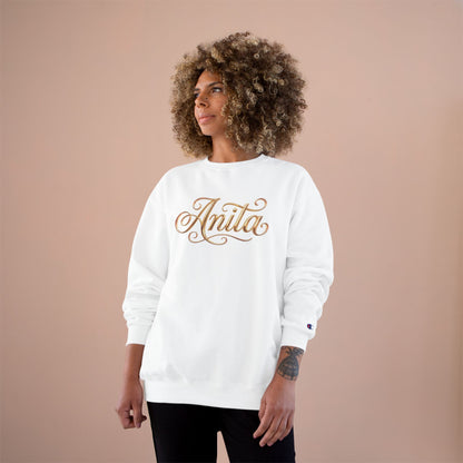 Personalized 'Anita' Script Sweatshirt - Elegant Gold Name Crewneck