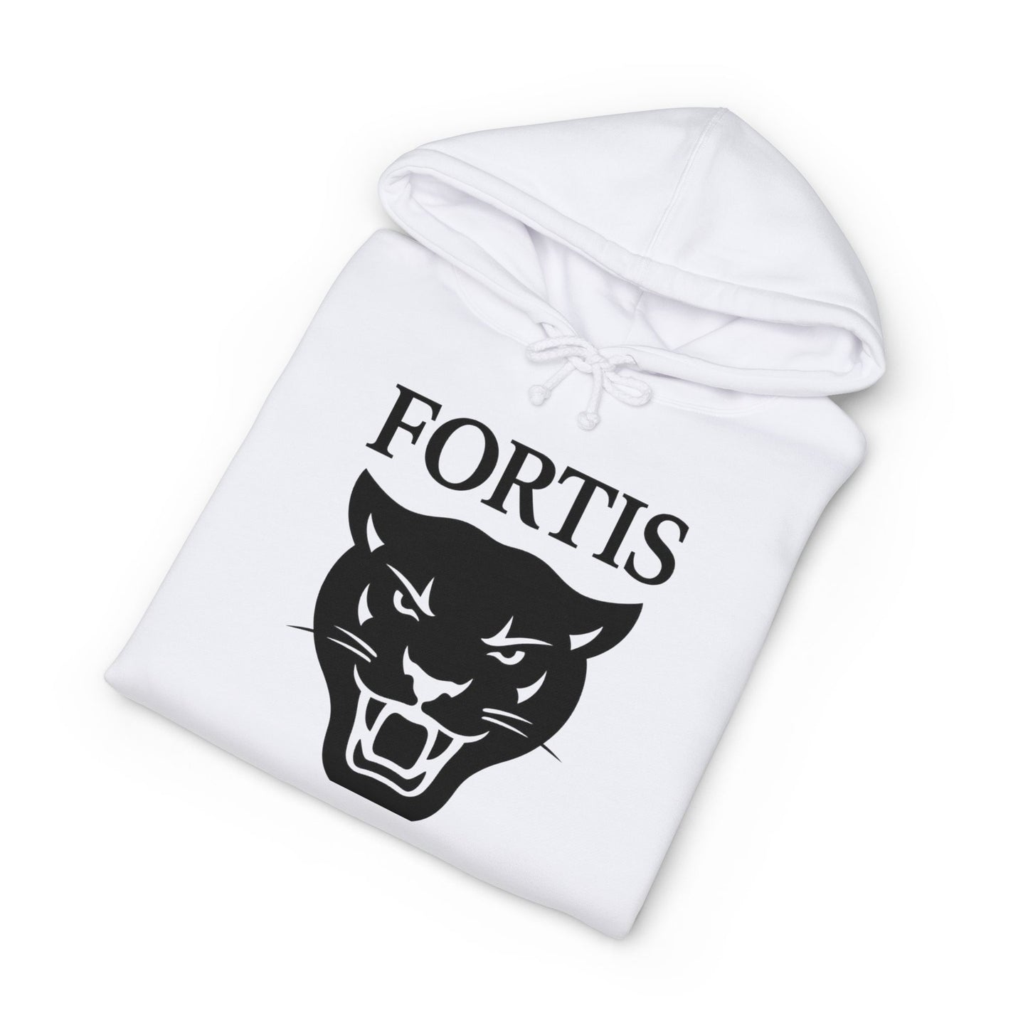 Fortis Panther Hoodie – Vintage Black Cat Graphic Pullover