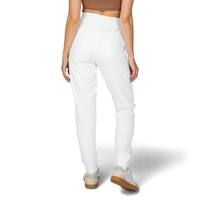 Embroidered 'Channel' Fleece Sweatpants — Cozy Casual Joggers