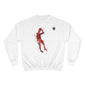 Basketball Champion Sweatshirt — Red Silhouette Shooter Crewneck