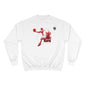 Basketball Splash Sweatshirt – Red Dribble Player Crew Neck
