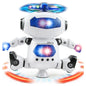 Robot Toy for Kids, Intelligent Electronic Walking Dancing Singing Robot Toys with 360° Body Spinning and Flashing Lights, Birthday Gift for Toddlers