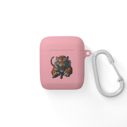 Tiger Themed AirPods Case Cover, Perfect Gift for Animal Lovers, Unique AirPods Accessory, Trendy Tech Gadgets, Birthday and Holiday Present
